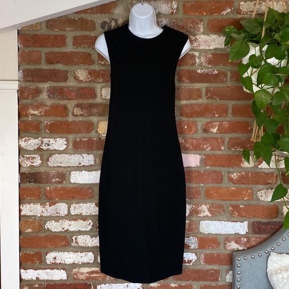 Vince Black Sleeveless Midi Dress size small - Picture 2 of 10